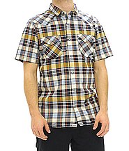 Vans Herren Kurzarm Hemd Earle, dress blues plaid, S (Small), VO5C7UR