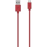 Belkin 4-Foot MIXIT Micro USB Cable, Compatible with Samsung Galaxy  S2/S3/S4/S5/S6/S7, Galaxy Note, Galaxy Tab, and Kindle/Kindle fire (Red)