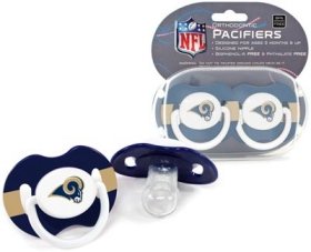 St. Louis Rams Pacifiers - 2 Pack, Catalog Category: NFL