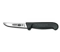 Victorinox Cutlery 4-Inch Rabbit Utility Knife, Black Fibrox Handle