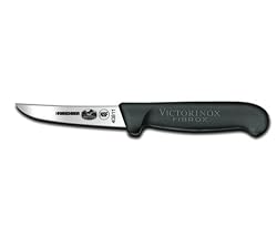 Victorinox Cutlery 4-Inch Rabbit Utility Knife, Black Fibrox Handle