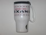 HOUSTON TEXANS 16 oz. Thermal Hot / Cold TRAVEL MUG with Snap-On Lid (includes a swivel opening)