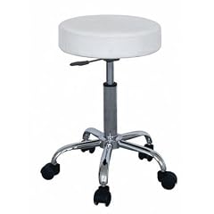 SixBros. Rollhocker Arbeitshocker Hocker Praxishocker Wei� - M-95027-W
