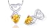 Trillion Cut Citrine Pendant Sterling Silver