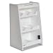 TrippNT 50259 HDPE Roll Top Locking Workstation, 8 Compartments, Small, 12" Width x 19" Height x 9" Depth