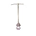 Mini-Factory Bling Auto Ornament Car Mirror Hanging Decoration Crystal Diamond Refillable Glass Air Freshener Empty Bottle for Car / Home / Office (Bottle only, Perfume NOT included) (Pink)