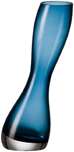 Leonardo 031066 Vase Beat 20 cm grau / blau Preisvergleich
