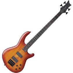 Dean Edge 4 4 String Bass  Transparent Amber