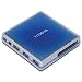 Electronics : I-Rocks Card Reader Ir-8100-Bl Crystal 12-In-1 W 3-Port Usb 2.0 Hub Blue Retail