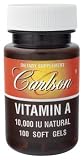 Carlson Laboratories - A Natural, 10,000 IU, 100 softgels
