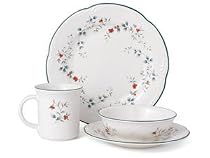 Pfaltzgraff Winterberry 16-Piece Dinnerware Set with Cup and Saucer, Service for 4