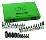 S K Hand Tools (SKT19763) 35 Piece 1/4 & 3/8 & 1/2in. Drive Torx Socket Set