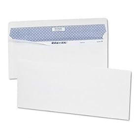 Quality Park 67012 - Reveal-N-Seal Business Envelope, Contemporary, #10, White, 40/Box-QUA67012