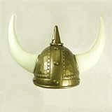 Gold Plastic Econo Viking Helmet, Single
