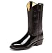 Mens JUSTIN 12 Melo-Veal Cowhide COWBOY Boots BLACK (Size Run 6 -14 B / D / E / EE) SPR-SUM FAL-WIN