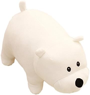 TFOSOVER Anime We Bare Bears White Bear Plush Toy Doll Pillow Cute Stupid Polar Bears 15.7"