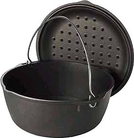 Lodge 5-Quart Cast Iron Dutch Oven with Iron Lid