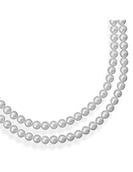 Double Strand A Inch Grade Akoya Pearl Necklace