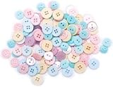 Favorite Findings Basic Buttons Assorted Sizes-Pastels 130/pkg