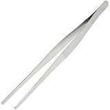 uxcell&reg; Hospital Home Metal 30cm Long Straight Tweezers Forceps Handy Tool