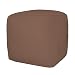 Chocolate Cube Tuffet Rhino Suede By Elite Furniture