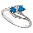 14K White Gold Sapphire Ring
