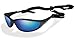 Wiley X Sunglasses P-23 Gloss Black Frame with Polarized Blue Lunar Mirror Lenses Image
