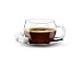 Bormioli Rocco H Drink Rondo Espresso Cup with Steel Saucer,