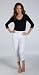 Miraclebody White Skinny Minnie Cropped Skinny Jeans