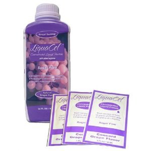 LiquaCel Liquid Protein Plus Added Arginine Grape Bottles 6 X 32oz Case
