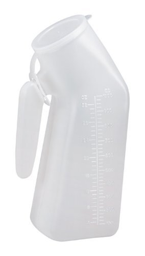 Male Urinal w/Cover Disposable Translucent