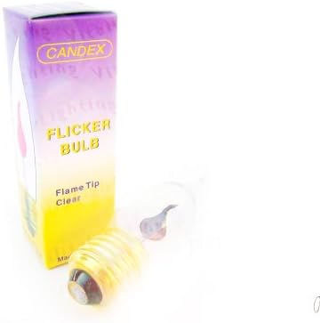 Flicker Candle Halloween Decorative Flame Standard Base E26 Light Bulb 4W 120V (12/pack)