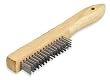Shoe Handle Wire Brush - 4 x 16 Bristle Rows