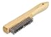 Shoe Handle Wire Brush - 4 x 16 Bristle Rows