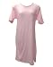 Short Sleeve Light Pink Cotton Nightgown Plus Size 4X