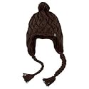 The North Face Ladies Fuzzy Earflap Beanie - Brown