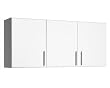 Elite Garage/Laundry Room Topper & Wall Cabinet with 3 Doors In White Finish By Prepac Furniture