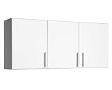 Prepac WEW-5424 - Elite Garage / Laundry Room Topper &amp; Wall Cabinet with 3 Doors..