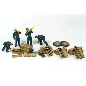 1/35 ミリタリーミニチュアシリーズ ドイツ戦車兵 砲弾搭載セット