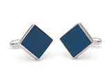 Handmade sterling silver and wood Dodger baseball stadium ballpark seat cufflinks