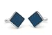 Handmade sterling silver and wood Dodger baseball stadium ballpark seat cufflinks