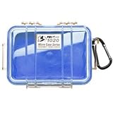 Pelican 1020-026-100 Micro Case with Clear Lid and Carabineer (Blue)