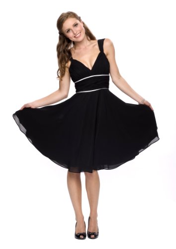 Produkt-Bild: Elegantes Luxus Abend Cocktail Kleid, Farbe schwarz