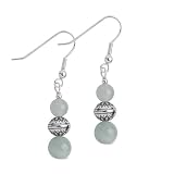 Milky Aquamarine Bead Drops