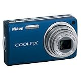 cheap COOLPIX S550 10MP Digital Camera with Leather Camera Case and Extended Warranty, Cool Blue
