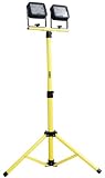 Rolson 60797 120 LED Twin Head Rechargeable Work Light on Tripod Stand