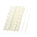 uxcell グルースティック　ホットメルト接着剤スティック　 7x200mm　クリアホワイト　プラスチック　20枚入り