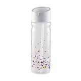 Tritan BPA Free Water Bottle - 24 oz Nouveau Flowers Dots with Sip Lid