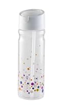 Tritan BPA Free Water Bottle - 24 oz Nouveau Flowers Dots with Sip Lid