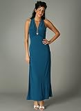Plunging V-Cut Open Back Sheath for Bridesmaid Formal Prom